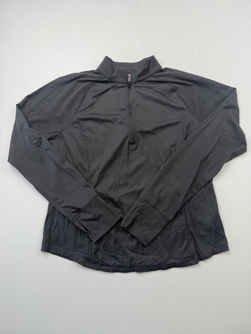 Tommy Bahama Pullover Mens XL Black Long Sleeve Quarter Zip Golf Top Performance